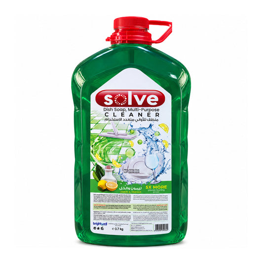 Solve Dish Soap & Multi-Purpose Cleaner - Lemon & Vinegar - 3.7kg